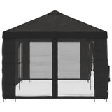 Gazebo with Sidewalls 6 x 3 m Anthracite Polyester and Steel - Top-Down View