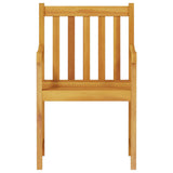 Garden Dining Set 5 pcs Brown Solid acacia wood - Low Angle