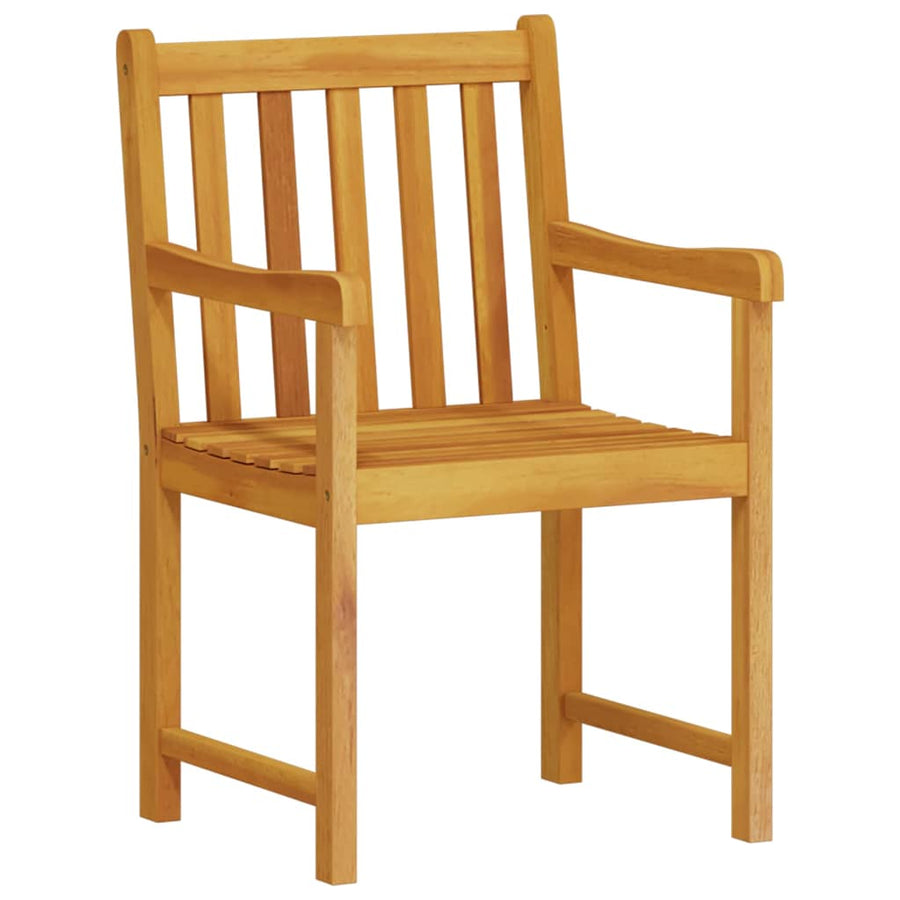 Garden Dining Set 7 pcs Brown Solid Acacia Wood