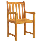 Garden Dining Set 5 pcs Brown Solid Acacia wood