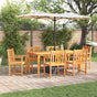 Garden Dining Set 7 pcs Brown Solid Acacia Wood