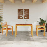 Garden Dining Set 3 pcs Brown Solid Acacia wood