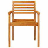 Garden Dining Set 5 pcs Brown Solid acacia wood - Extra Image