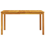 Garden Dining Set 5 pcs Brown Solid Acacia Wood
