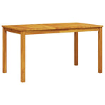 Garden Dining Set 7 pcs Brown Solid Acacia Wood