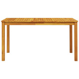 Garden Dining Set 7 pcs Brown Solid Acacia Wood