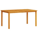 Garden Dining Set 7 pcs Brown Solid Acacia Wood