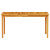 Garden Dining Set 7 pcs Brown Solid acacia wood - Low Angle
