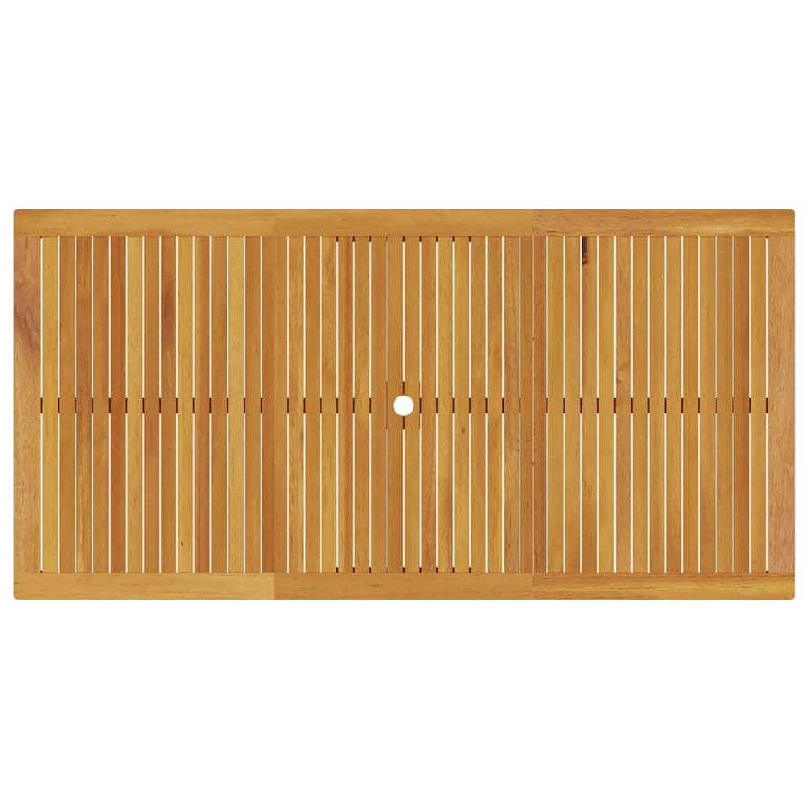 Garden Dining Set 7 pcs Brown Solid acacia wood