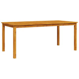 Garden Dining Set 7 pcs Brown Solid acacia wood