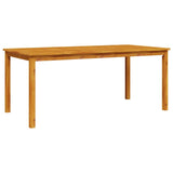 Garden Dining Set 7 pcs Brown Solid acacia wood - 45-Degree Angle