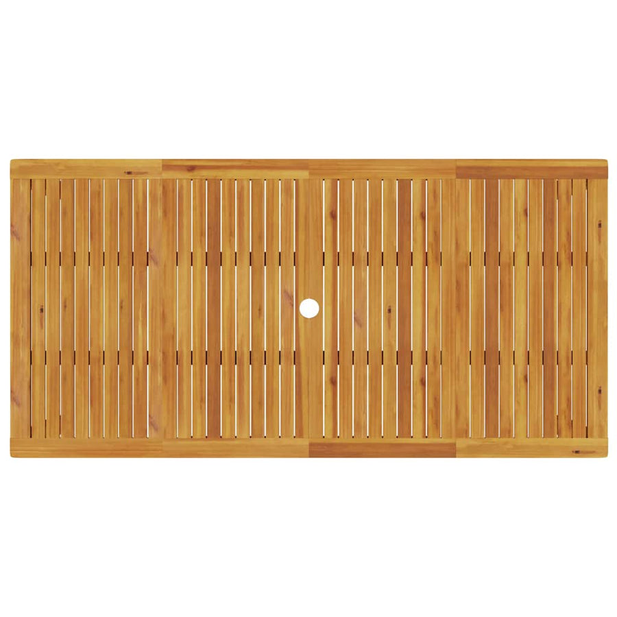 Garden Dining Set 7 pcs Brown Solid acacia wood