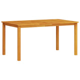 Garden Dining Set 7 pcs Brown Solid Acacia Wood