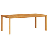 Garden Dining Set 7 pcs Brown Solid acacia wood - 45-Degree Angle