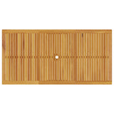 Garden Dining Set 9 pcs Brown Solid Acacia Wood - Extra Image