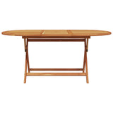 Garden Dining Set 7 pcs Beige Solid acacia wood and poly rattan - Close-Up Angle