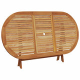 Garden Dining Set 7 pcs Beige Solid acacia wood and poly rattan - Extra Image