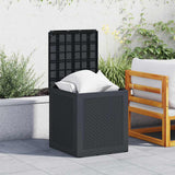 Garden Storage Box Anthracite 55 x 53 x 57 cm Polypropylene - Top-Down View