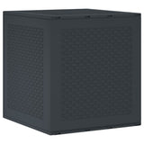 Garden Storage Box Anthracite 55 x 53 x 57 cm Polypropylene - Front View