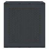 Garden Storage Box Anthracite 55 x 53 x 57 cm Polypropylene - Rear View