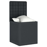 Garden Storage Box Anthracite 55 x 53 x 57 cm Polypropylene - Side View