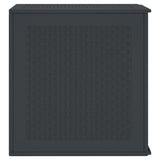 Garden Storage Box Anthracite 55 x 53 x 57 cm Polypropylene - Close-Up Angle