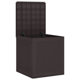 Storage Box with Storage Brown 55 x 53 x 57 cm Polypropylene - Side View