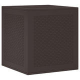 Garden Storage Box Brown 55 x 53 x 57 cm Polypropylene - Low Angle