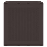 Garden Storage Box Brown 55 x 53 x 57 cm Polypropylene - Rear View