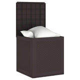 Storage Box with Storage Brown 55 x 53 x 57 cm Polypropylene - Front View
