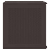 Garden Storage Box Brown 55 x 53 x 57 cm Polypropylene - Close-Up Angle