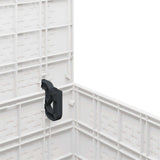Storage Box with Storage White 55 x 53 x 57 cm Polypropylene - Close-Up Angle