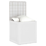 Storage Box with Storage White 55 x 53 x 57 cm Polypropylene - Front View