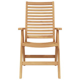 Chair Folding 4 pcs Brown 64.5 x 52 x 108 cm Solid Teak Wood