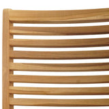 Garden Chair 6 pcs Brown 52 x 64.5 x 108 cm Solid teak wood - Extra Image