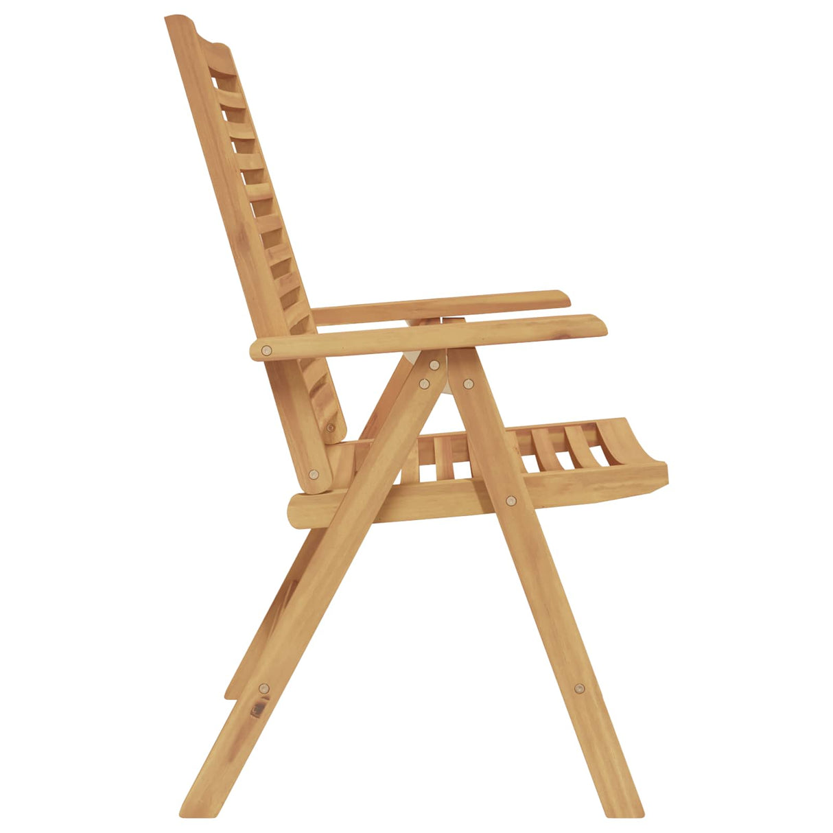 Chair Folding 8 pcs Brown 64.5 x 52 x 108 cm Solid Teak Wood