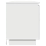 TV Cabinet with LED White 180 x 38 x 49 cm Engineered Wood