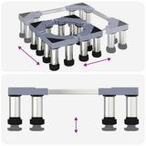 Washing Machine Base Grey 67 x 67 x 21,5 cm Stainless Steel - Extra Image