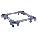 Washing Machine Base Grey 67 x 67 x 12 cm Stainless Steel - Front View