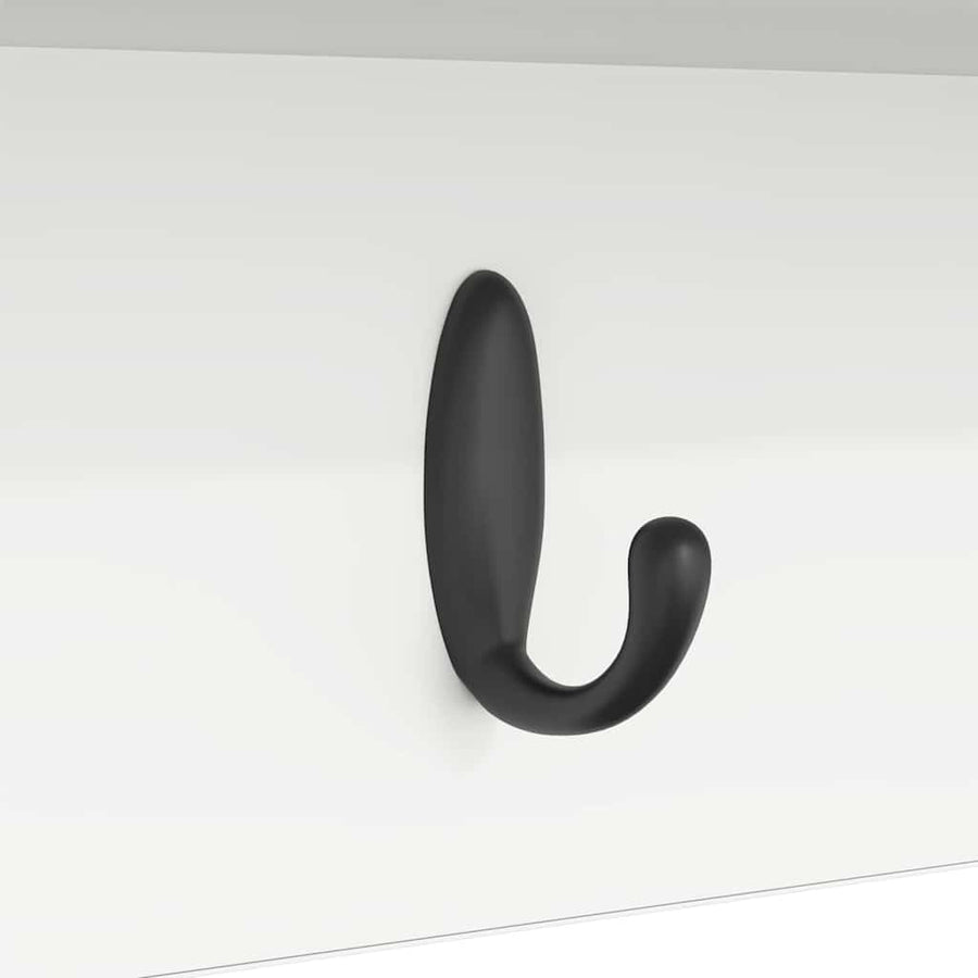 Wall-Mounted Coat Rack Wall-Mounted White 50 x 16 x 26 cm
