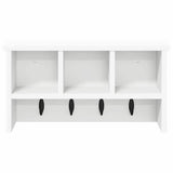 Wall-Mounted Coat Rack White 50 x 16 x 26 cm Engineered wood