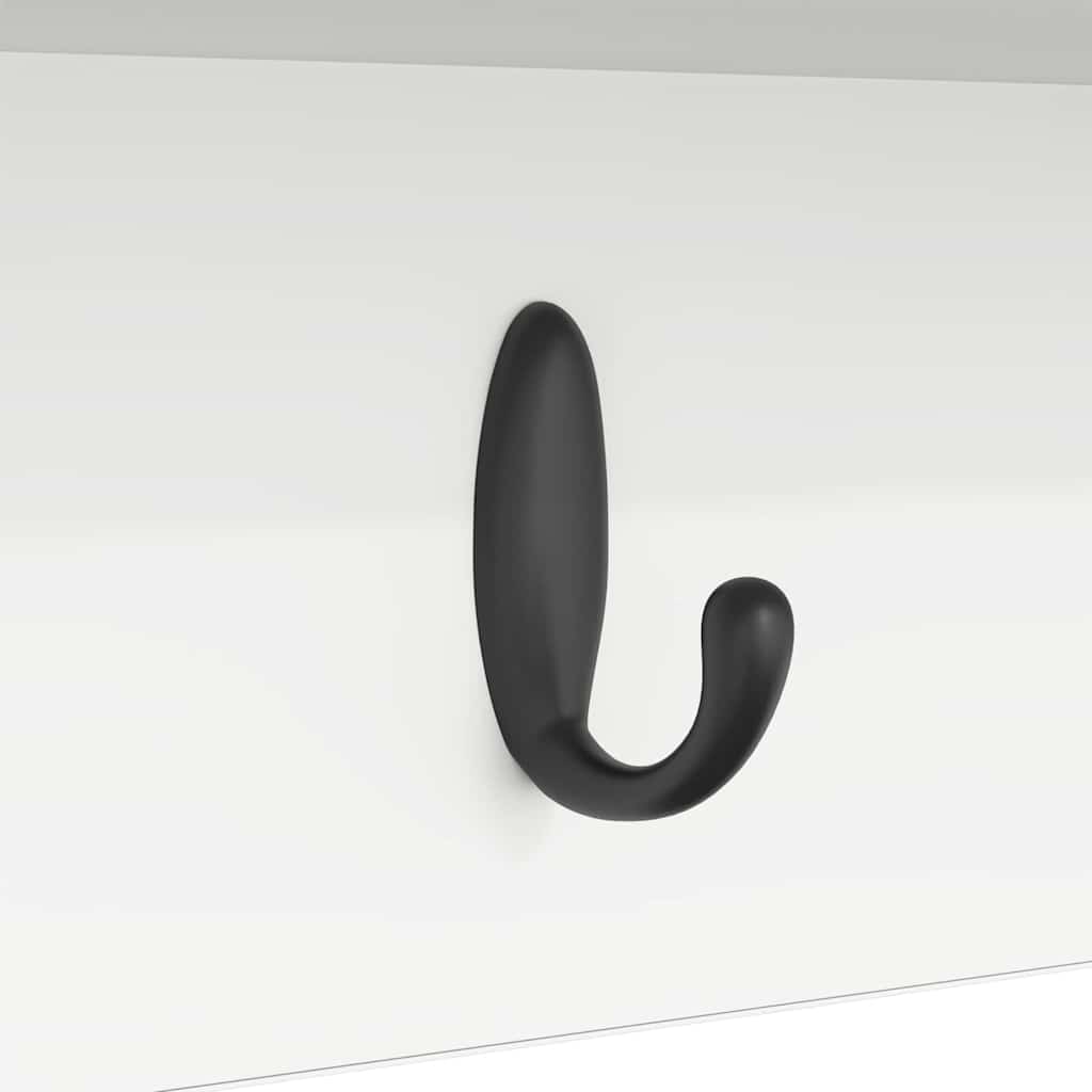 Wall-Mounted Coat Rack Wall-Mounted White 100 x 16 x 26 cm