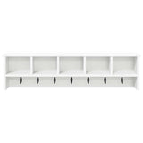 Wall-Mounted Coat Rack Wall-Mounted White 100 x 16 x 26 cm