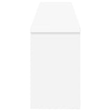 Wall-Mounted Coat Rack Wall-Mounted White 100 x 16 x 26 cm - Rear View