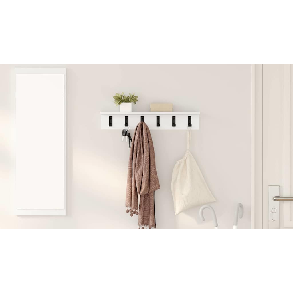 Wall-Mounted Coat Rack Wall-mounted White 60 x 10,5 x 10,5 cm