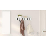 Wall-Mounted Coat Rack Wall-mounted White 60 x 10,5 x 10,5 cm