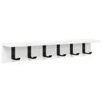 Wall-Mounted Coat Rack Wall-Mounted White 60 x 10,5 x 10,5 cm