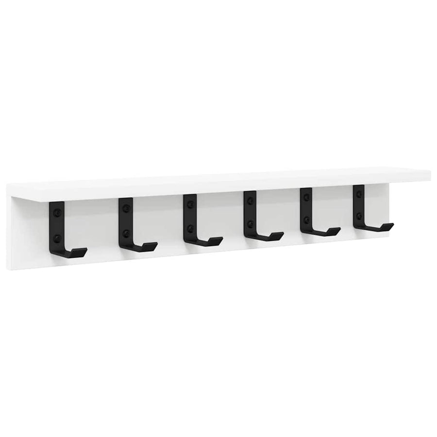 Wall-Mounted Coat Rack Wall-Mounted White 60 x 10,5 x 10,5 cm