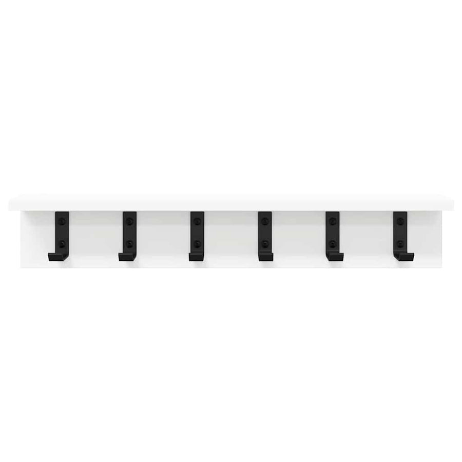 Wall-Mounted Coat Rack Wall-Mounted White 60 x 10,5 x 10,5 cm