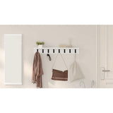 Wall-Mounted Coat Rack Wall-mounted White 80 x 10,5 x 10,5 cm